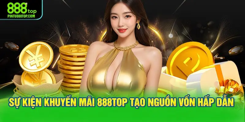 Sự kiện khuyến mãi 888TOP tạo nguồn vốn hấp dẫn 